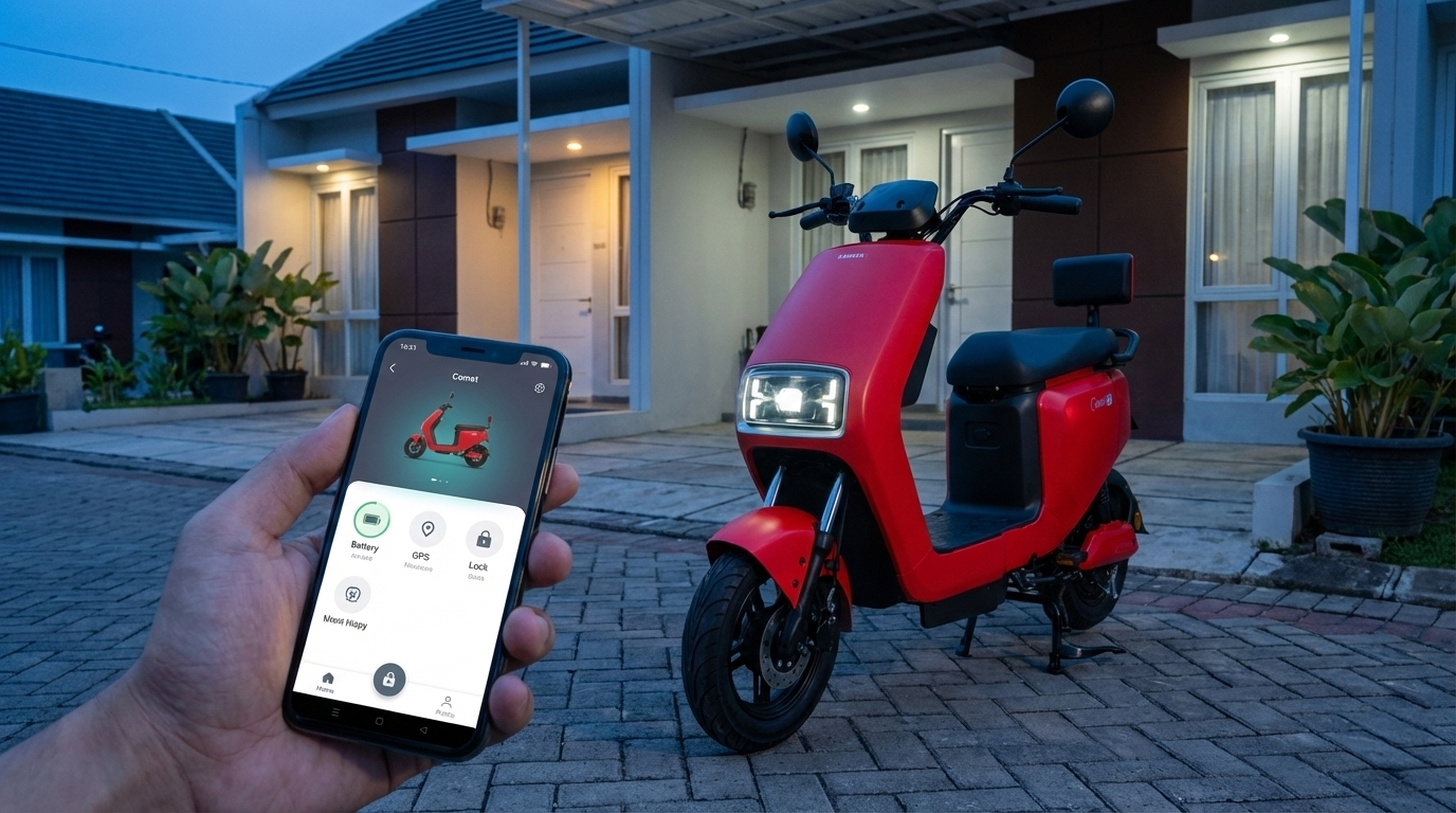 cara-menggunakan-aplikasi-sanken-evbike-comet-merah