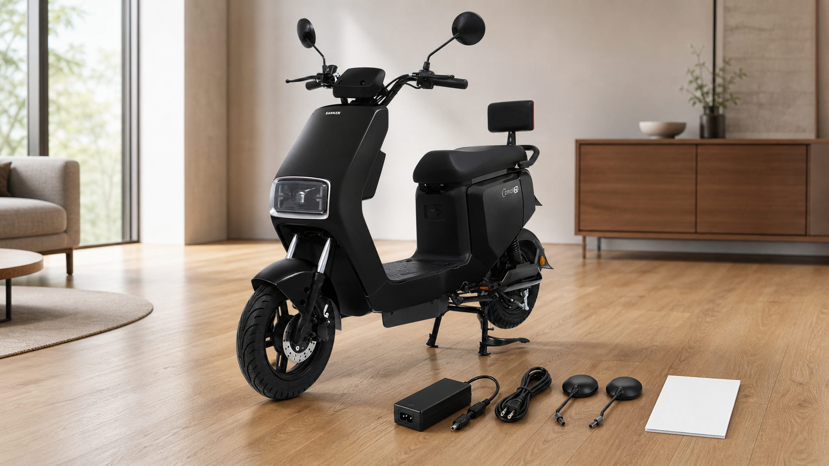 review-unboxing-evbike-sanken-comet-black-tokopedia